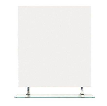 WEGA zrkadlo 800x800mm, s policou