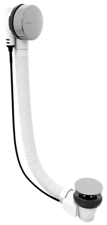 Vaňová súprava s bovdenom, dĺžka 800mm, zátka 72mm, chróm