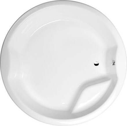ROYAL ROUND guľatá vaňa s konštrukciou 172x172x49cm, biela