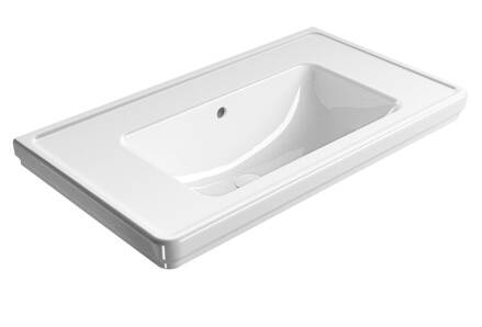 CLASSIC keramické umývadlo 90x50cm, BEZ OTVORU, biela ExtraGlaze