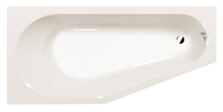 TIGRA L asymetrická vaňa 170x80x46cm, ivory