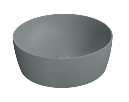 NUBES keramické umývadlo na dosku, priemer 40cm, agave mat