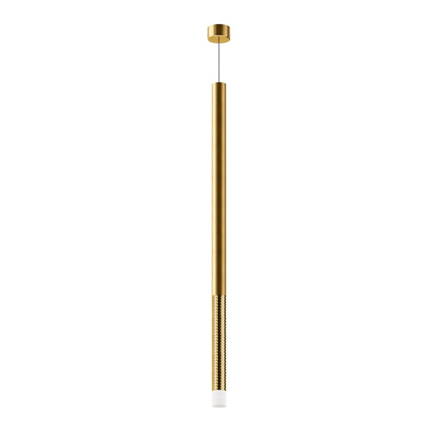 PUCCINI závesné LED svietidlo, 8W, 900x40mm, zlato