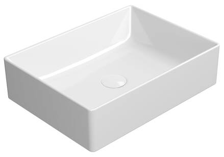 KUBE X keramické umývadlo na dosku 50x37 cm, biela ExtraGlaze