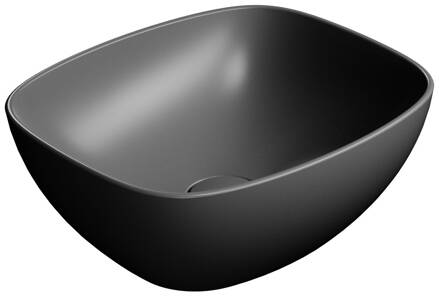 NUBES keramické umývadlo na dosku 40x35cm, čierna mat