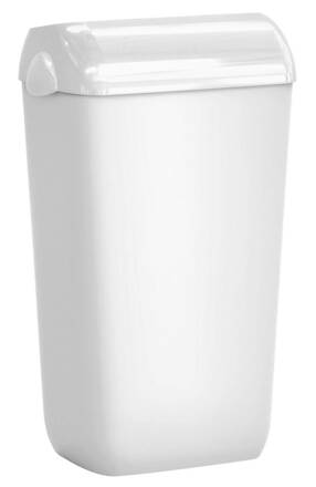 COLORED nástenný odpadkový kôš s vekom 23l, ABS, biela