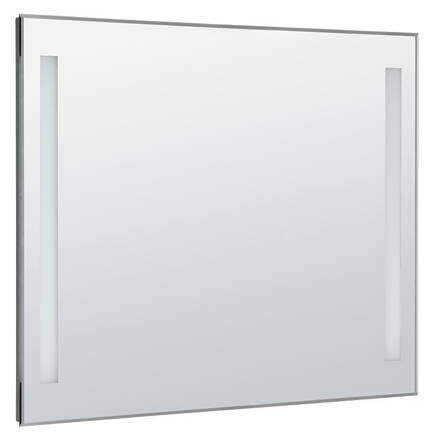 LED podsvietené zrkadlo 100x80cm, gombíkový vypínač