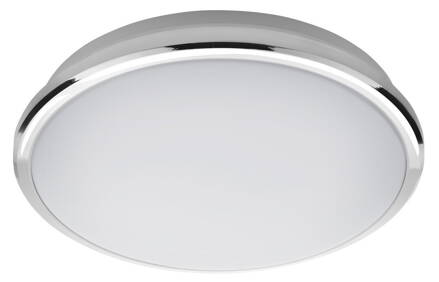 SILVER stropné LED svietidlo priemer 28cm, 10W, 230V, denná biela, chróm
