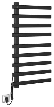 ELCOR elektrický sušiak uterákov 480x920x50mm, 128W, čierna matná