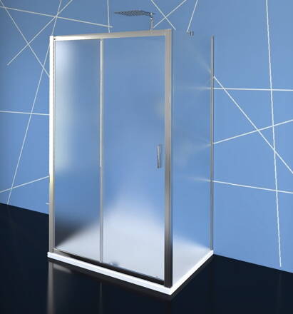 EASY LINE sprchový kout tri steny 1100x700mm, L/P varianta, Brick sklo