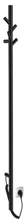 PASADOR elektrický sušiak uterákov, guľatý, 150x1500 mm, 30 W, čierny mat PASADOR elektrický sušiak uterákov, guľatý, 150x1500 mm, 30 W, čierny mat