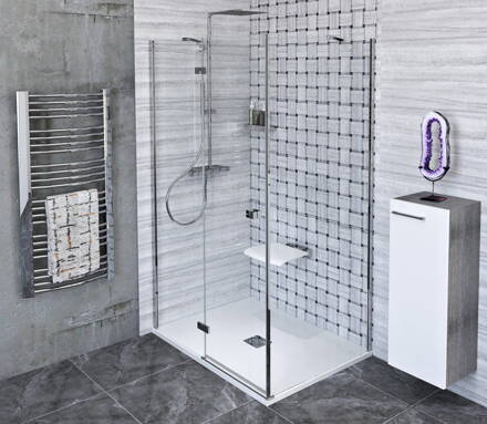 FORTIS LINE obdĺžniková sprchová zástena 1200x1000 mm, L varianta