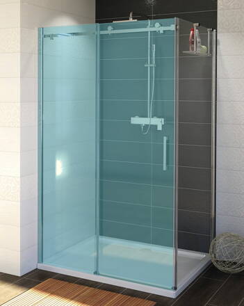 DRAGON bočná stena 900mm, číre sklo