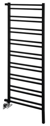 METRO SPACE vykurovacie teleso 550x1430 mm, inštalácia v priestore, čierna mat