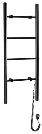 KARBO Elektrický sušiak uterákov, okrúhly, 400x1120 mm, 87 W, čierna