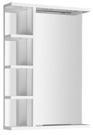 KORIN zrkadlo s LED osvetlením a poličkami 52x70x12cm