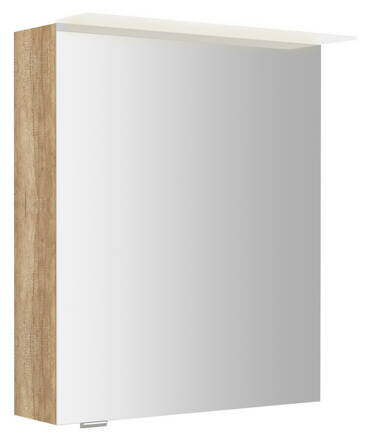 LINEX galérka s LED osvetlením, 60x70x15cm, ľavá/pravá, dub Alabama