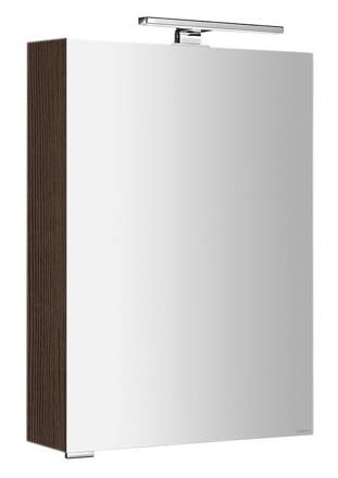 MIRRÓ galérka s LED osvetlením, 50x70x16cm, ľavá/pravá, borovica rustik