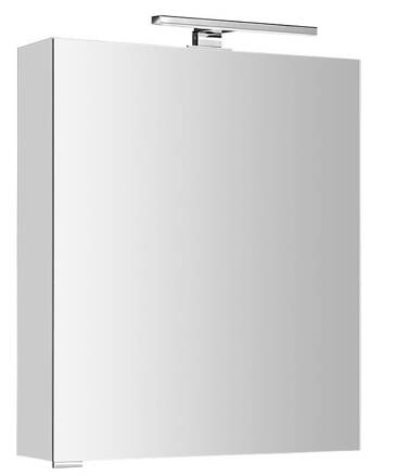 MIRRÓ galérka s LED osvetlením, 60x70x16cm, ľavá/pravá, biela