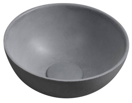 MINOR betónové umývadlo na dosku, priemer 26cm, šedá
