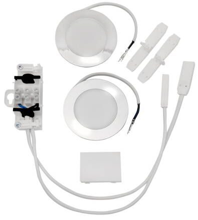 Sada LED osvetlenie 2x2W, 4000K, 230V pre galerky KORIN, KAWA