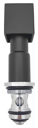 Prepínač pre 1101-42, 1102-42, s hranatou krytkou, čierna matná