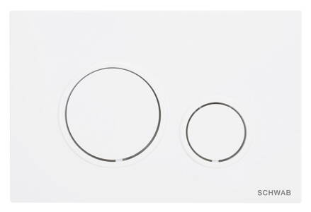 SCHWAB VELA ovládacie tlačidlo, 247x165 mm, biela matná