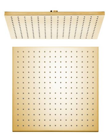 Hlavová sprcha, 300x300mm, zlato