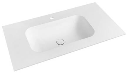 TREOS umývadlo 76,6x51,3 cm, Rockstone, biela matná