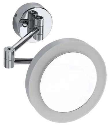 X-ROUND závesné kozmetické zrkadlo LED, priemer 200mm, chrom