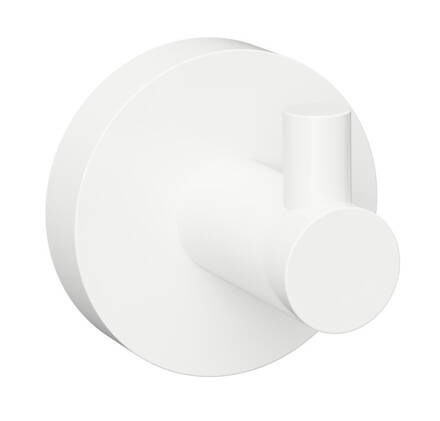 X-ROUND WHITE vešiačik, biela