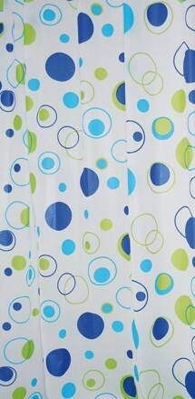 Sprchový záves 180x200cm, vinyl, bubliny