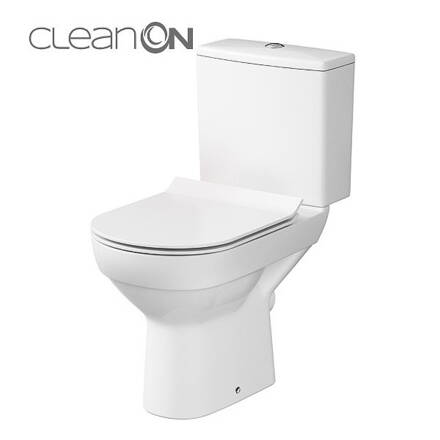 Cersanit CITY WC MISA STOJACA SO SEDÁTKOM, Clean On, biele keramické K35-037