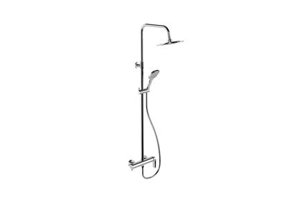 Excellent Clever 2.0 nástenný sprchový set s dažďová sprcha 25 cm, čierna soft