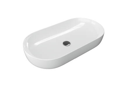 Excellent Luqa na dosku umývadlo 40 cm okrúhle, biela lesklá