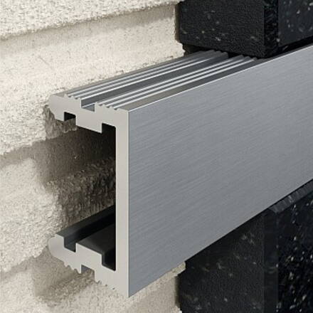 Excellent LQ profil pre mirrors, 9.5 / 12 mm dĺžka 265 cm, hliník, anodised kefovaná nerez