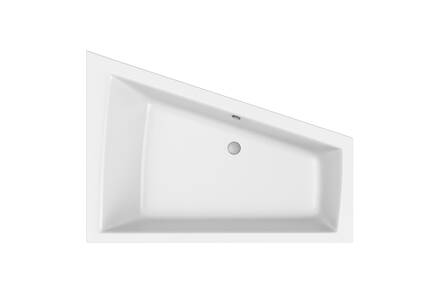 Excellent Rohová Sphere maxi SLIM vaňa 180x130 cm ľavá biela lesklá