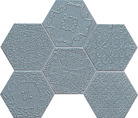 Tubadzin LACE GRAPHITE MAT 22,1X28,9 mozaika