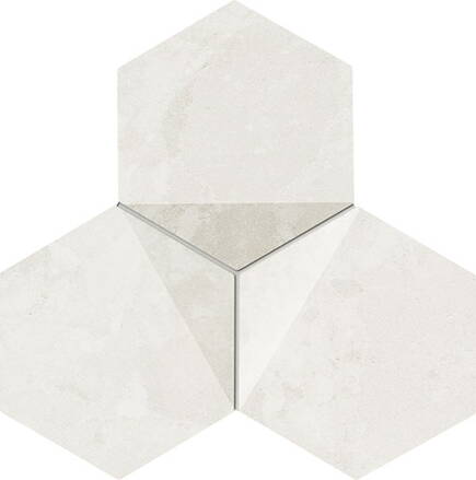 Tubadzin Zien SCORIA WHITE 19,2X16,5 mozaika