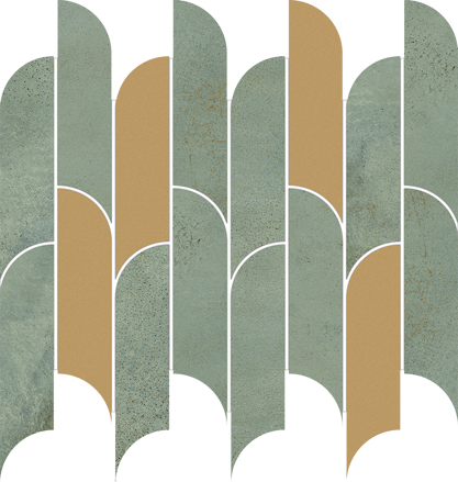 Tubadzin TISSUE GREEN 27,2x29,8 mozaika